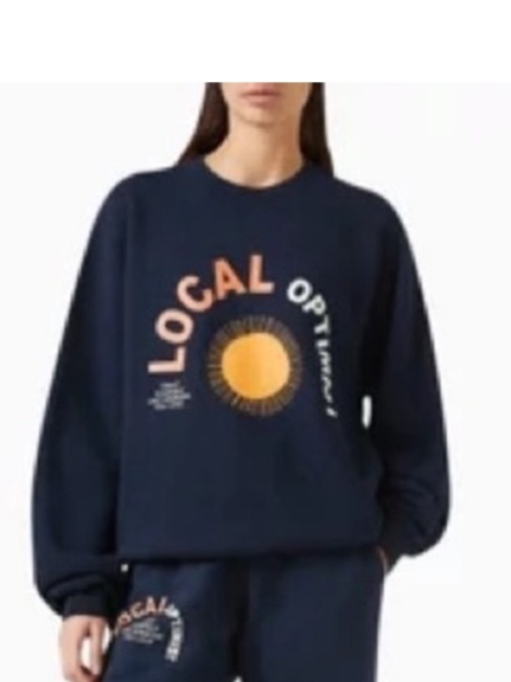 Rare/No longer sold Madhappy Local Optimist Crewneck | Color: Navy | Size: L